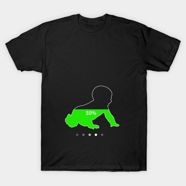 Baby Charging T-Shirt by Illustratorator